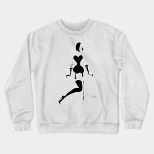 Black and White Crewneck Sweatshirt